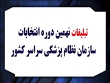 تبلیغات کاندیداهای نهمین دوره انتخابات هیئت مدیره های نظام پزشکي شروع شد